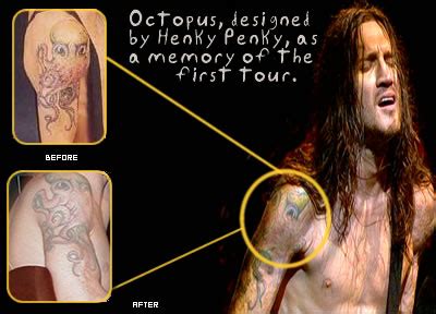 john frusciante arms|john frusciante octopus tattoo.